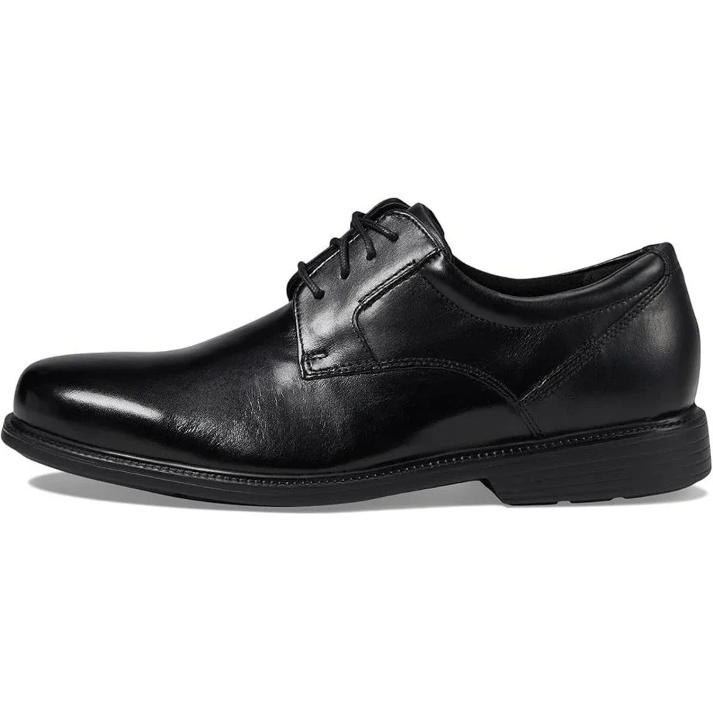 Rockport® (Men's 10.5 M)‎ Charles Road™ Plain Toe Oxford in Black Leather - $120